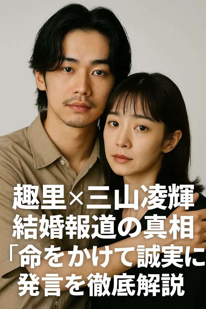 三山凌輝×趣里、結婚と1億円騒動の真相とは？【文春スクープまとめ】