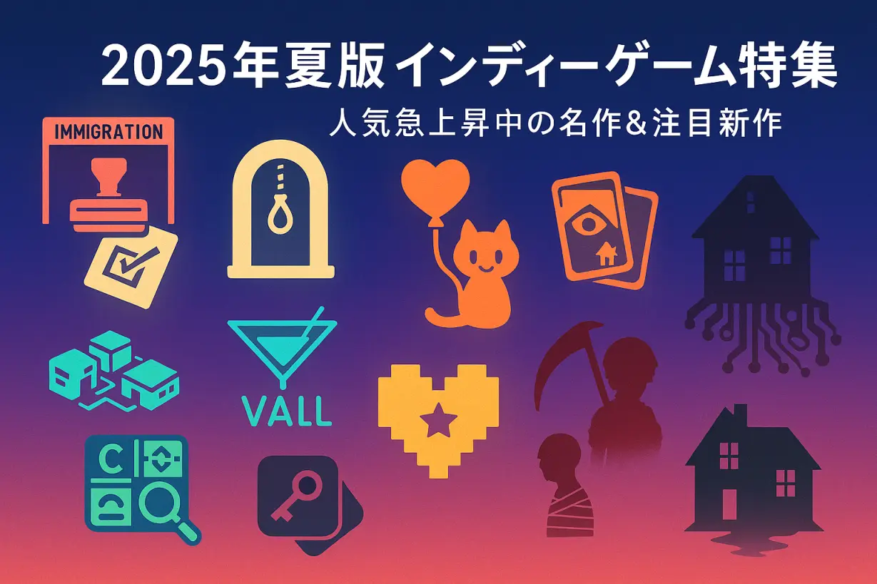2025年夏に話題急上昇中のインディーゲーム特集｜バズる前に知っておきたい10選と注目の海外新作